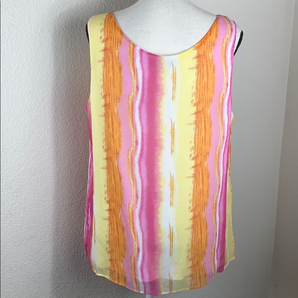 Danny and Nicole sleeveless multicolored top - Picture 2 of 4